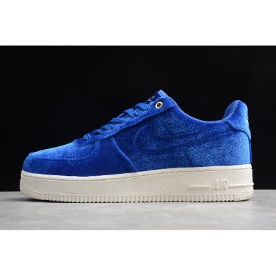 Nike Erkek Air Force 1 Low Premium Velvet Mavi Kaykay Ayakkabı Türkiye - SUJ0W5YS